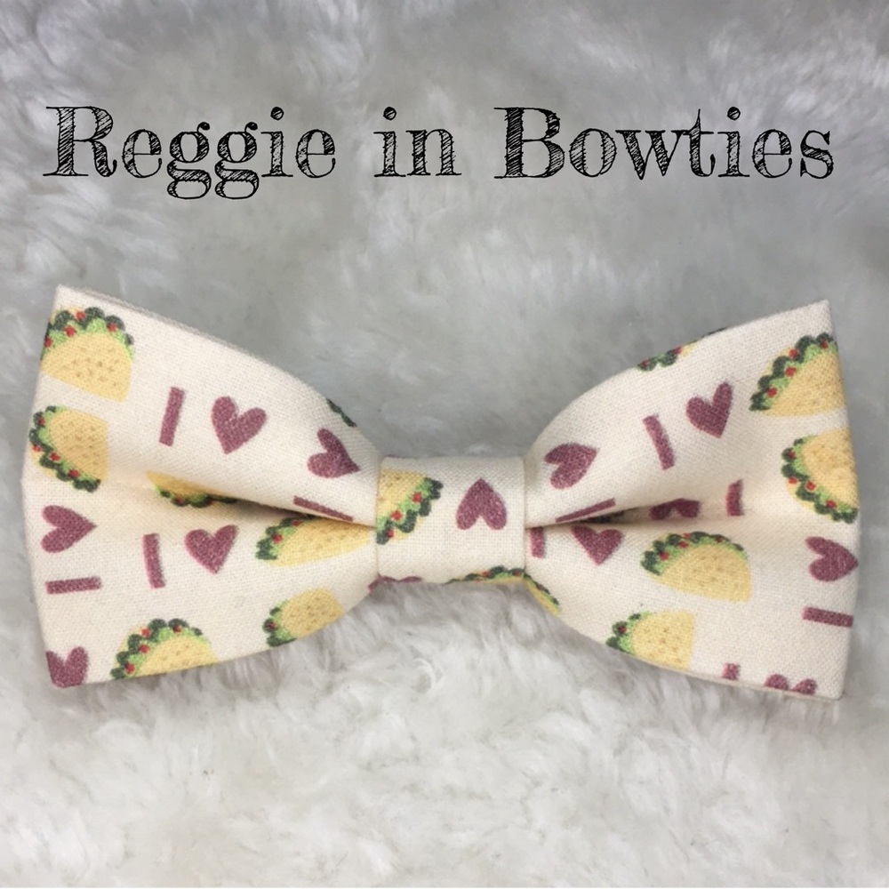Pet Bowtie in Taco Tuesday Print